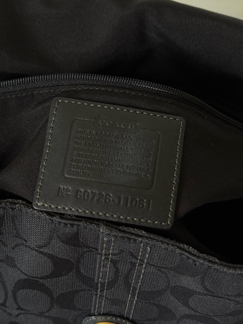 Coach Signature Hampton Flap Bag 11061 - Picture 8 of 9